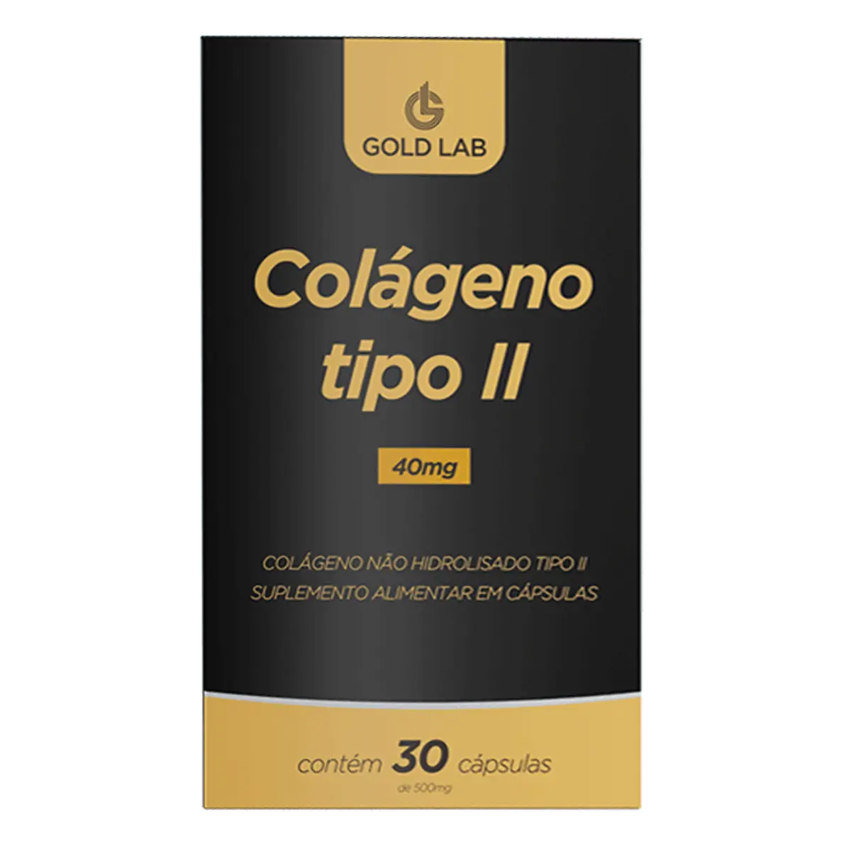 Colágeno Tipo II 40MG C/30 - Gold Lab