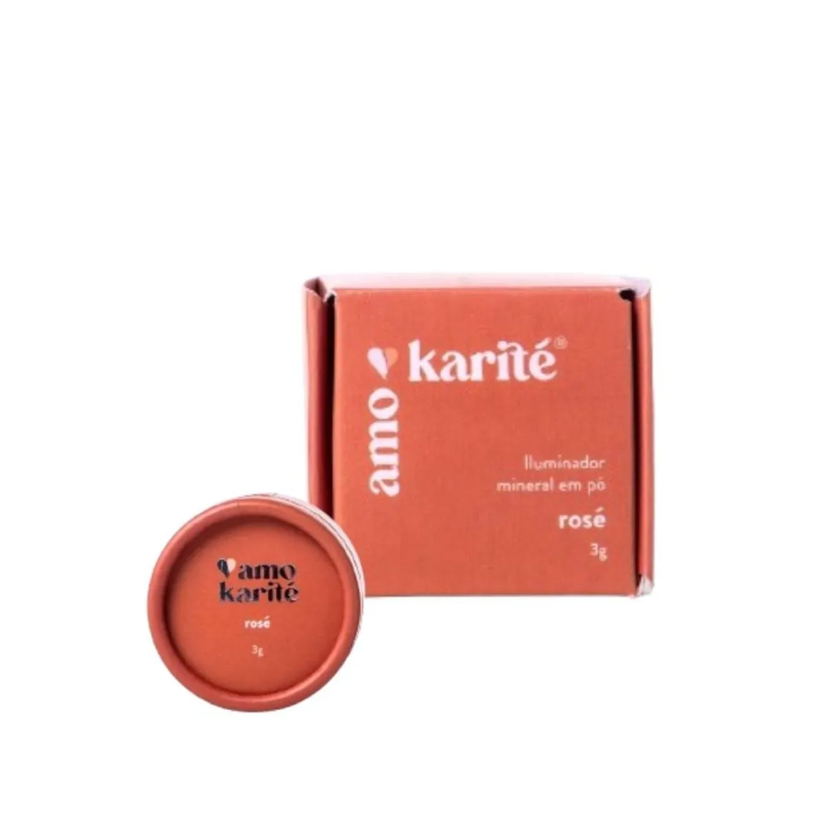 Amokarité iluminador Mineral em Amokarité pó - Rosé 3g