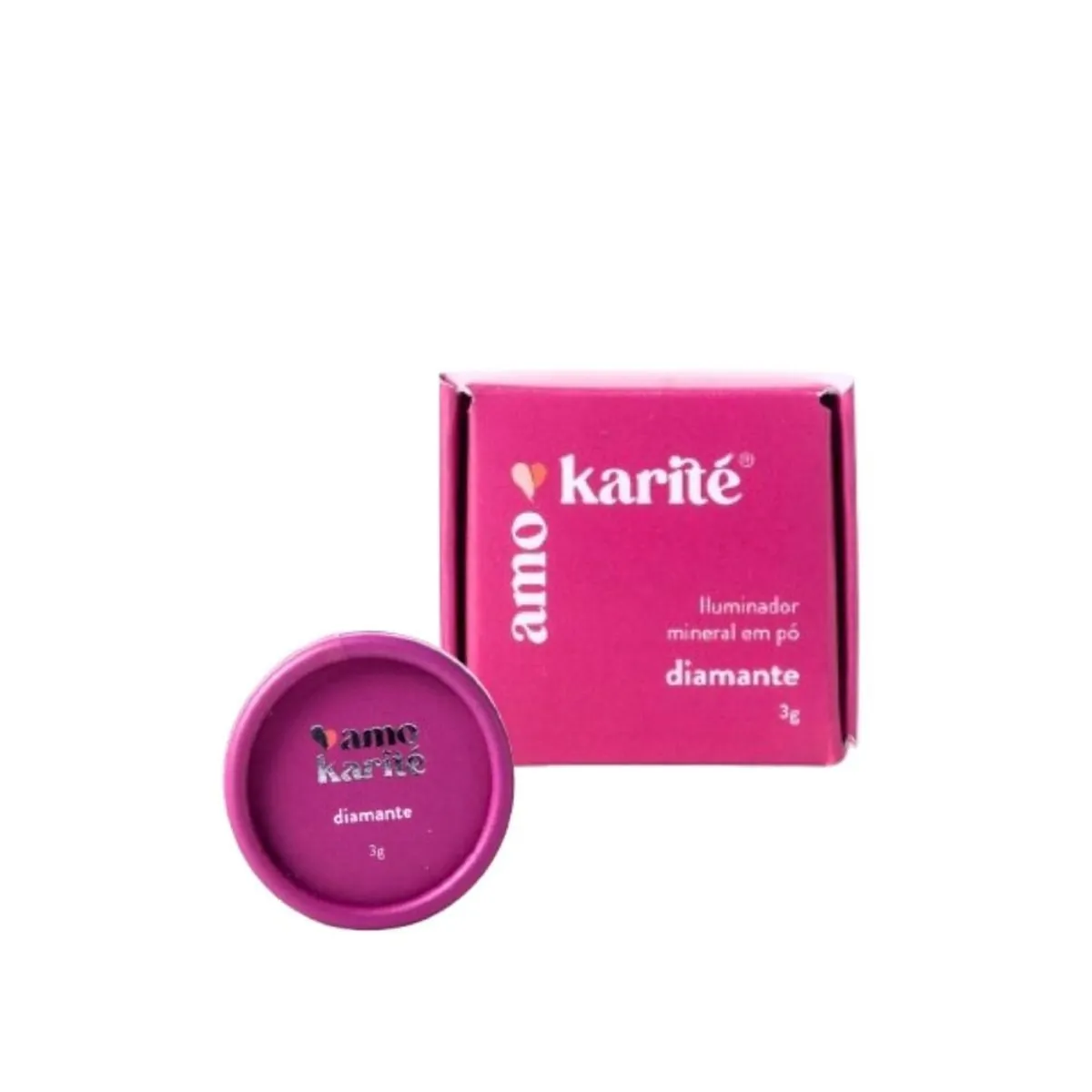 Amokarité iluminador Mineral em Amokarité pó - Diamante 3g