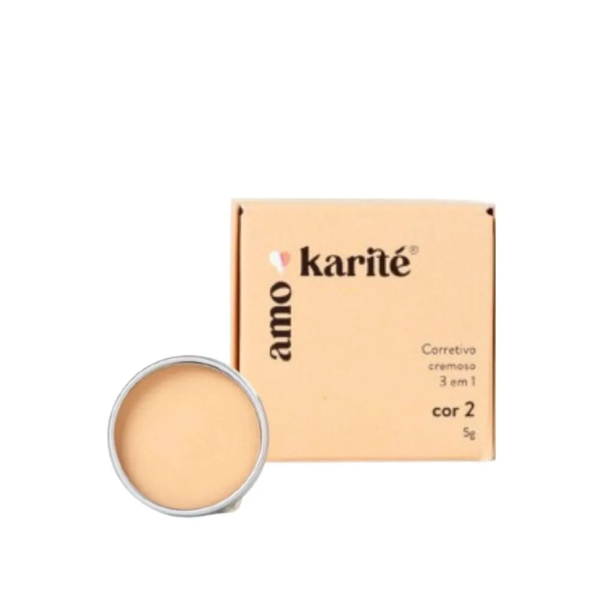 Amokarité Corretivo Cremoso 3 em 1 cor 2 - 5g