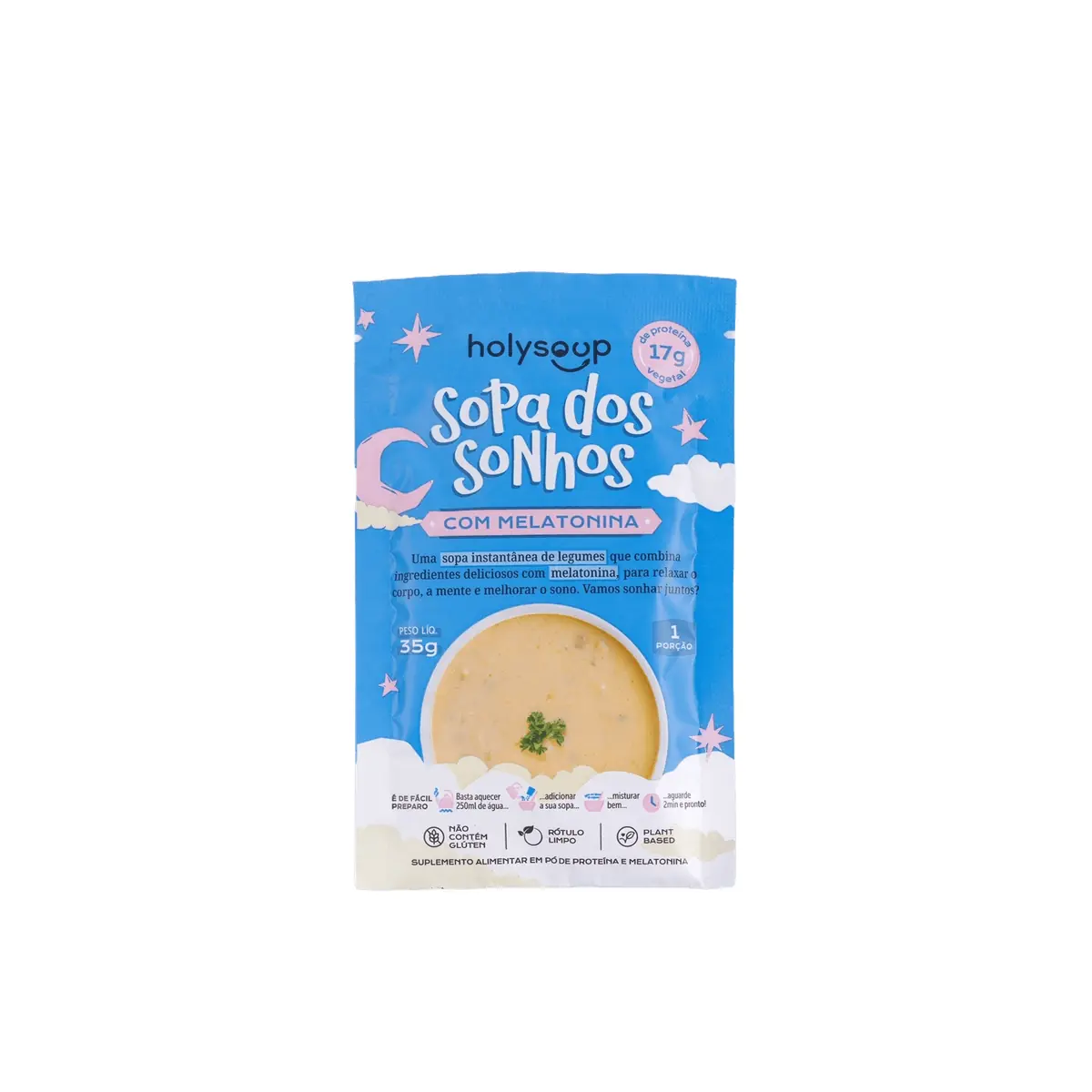 Sopa dos Sonhos com Melatonina Sachê Holysoup 35g