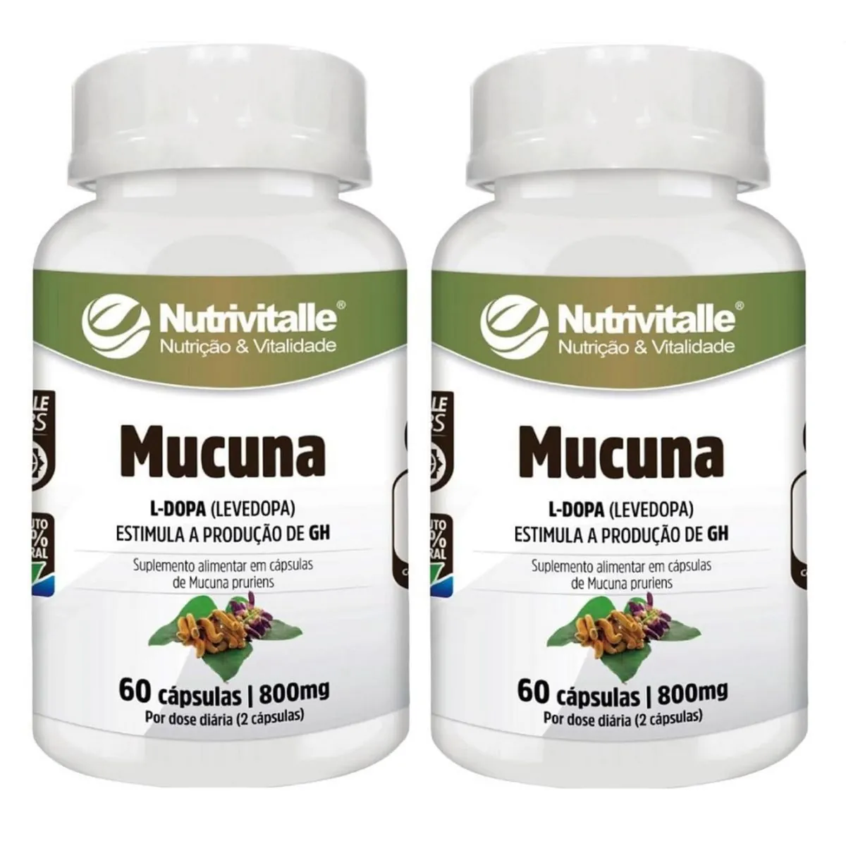 MUCUNA 800MG 60CAPS NUTRIVITALLE
