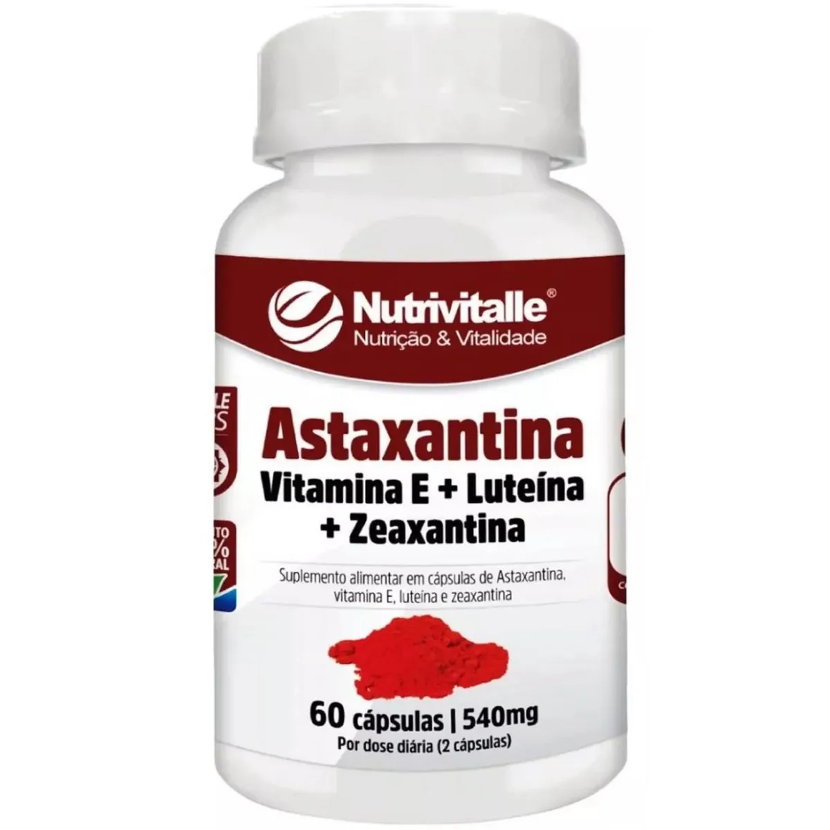 ASTAXANTINA + VIT. E + LUTEINA + ZEAXANTINA 60 CAPS NUTRIVITALLE