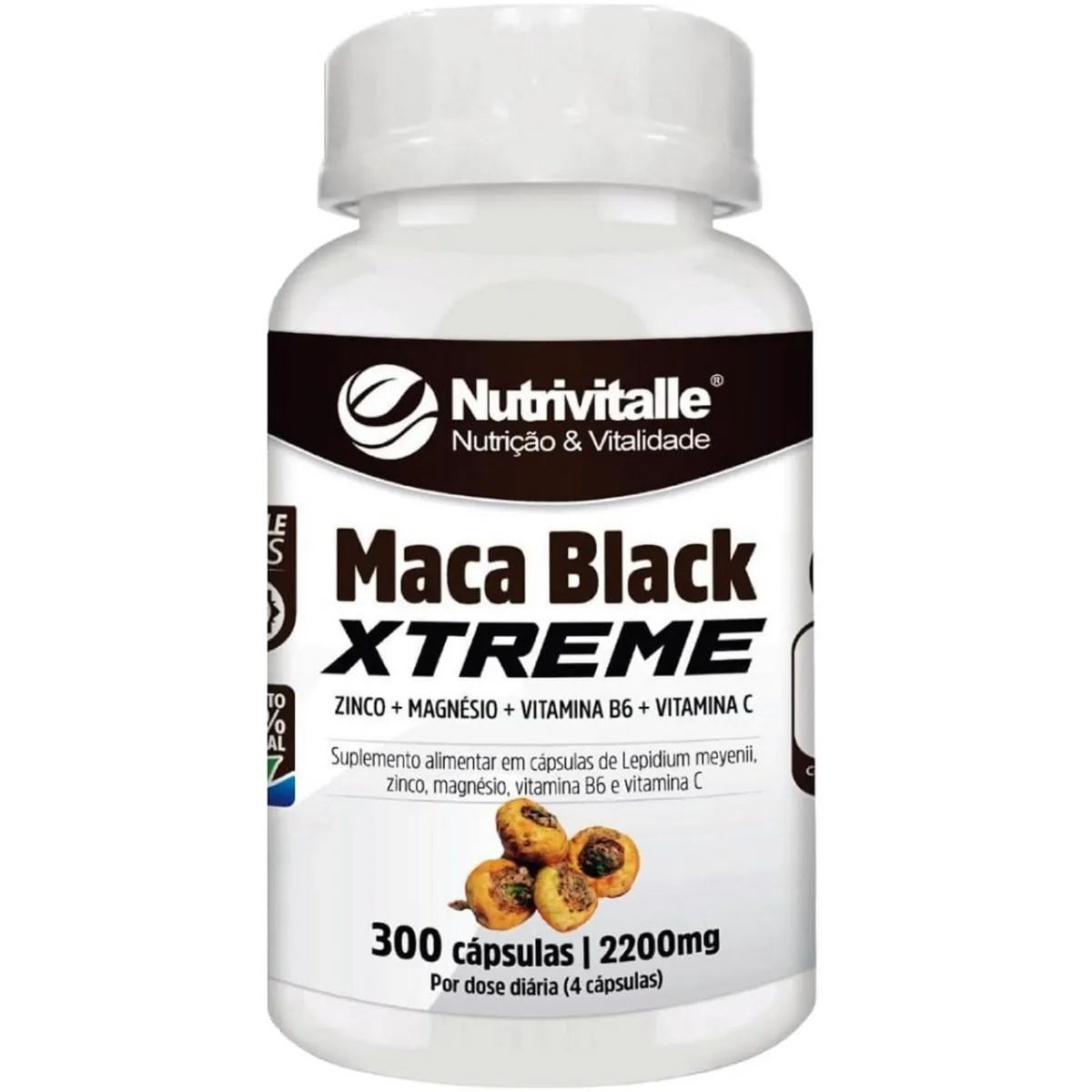 MACA BLACK XTREME 2200MG 300CAPS NUTRIVITALLE