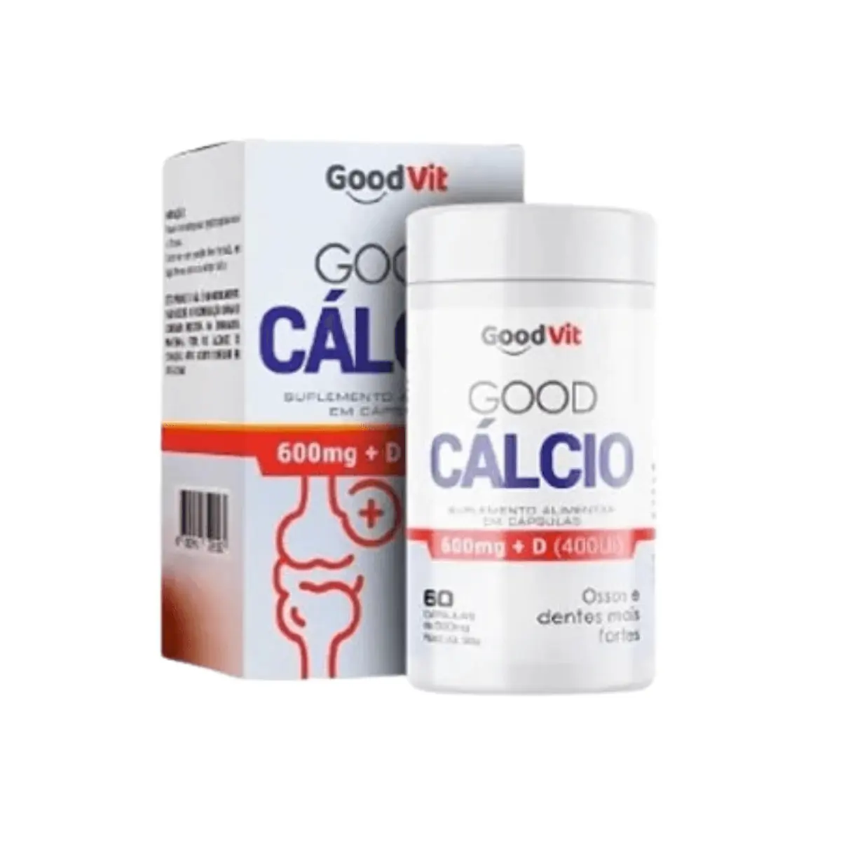Good Cálcio 600mg + D 400UI C/60 Cápsulas