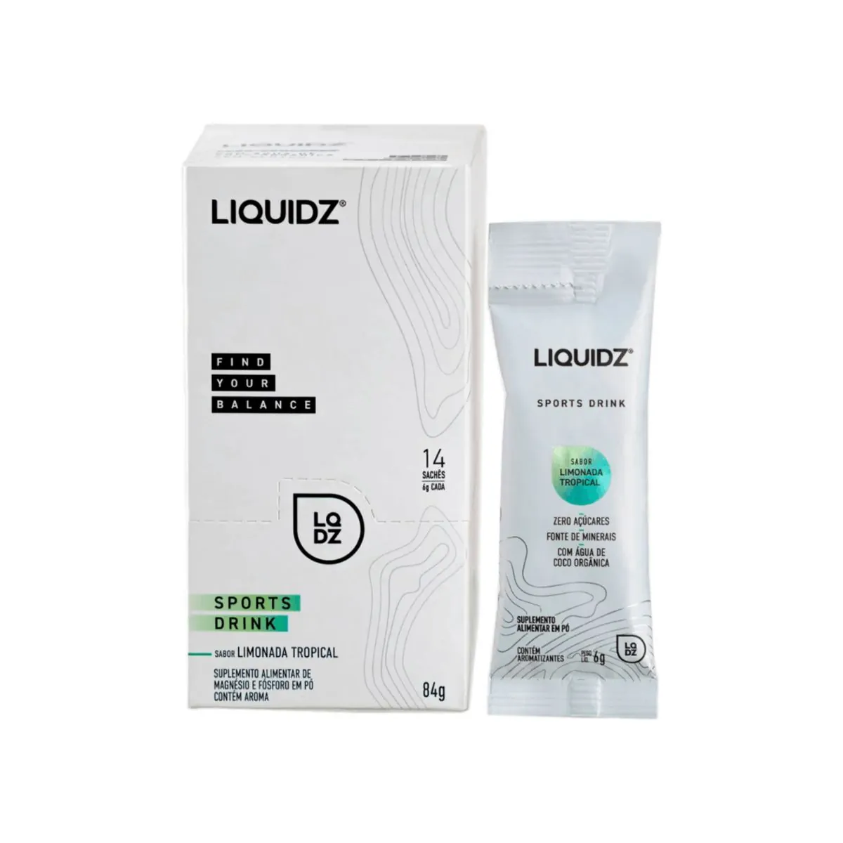 Sport Drink Liquidz caixa 14 Saches Limonada Tropical