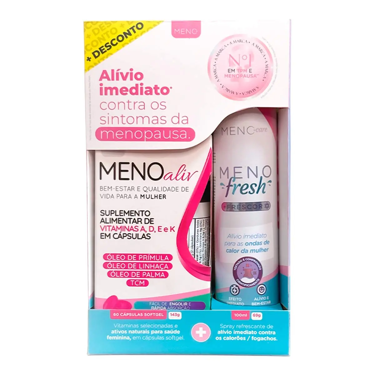 Kit Meno Aliv Zolve 60 Cápsulas + Meno Fresh
