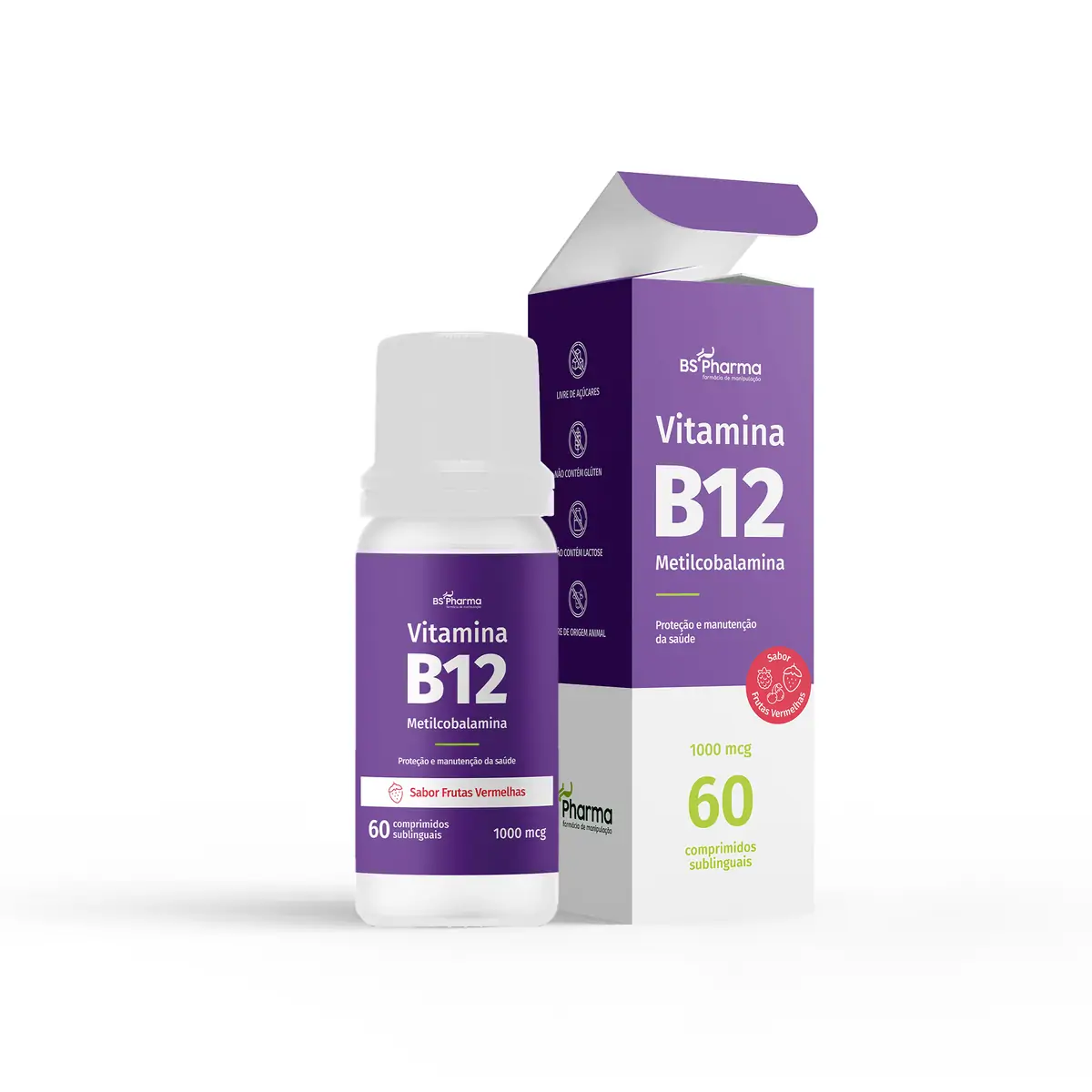 Vitamina B12 (Metilcobalamina) 1000 mcg - Sublingual - 60 Comprimidos