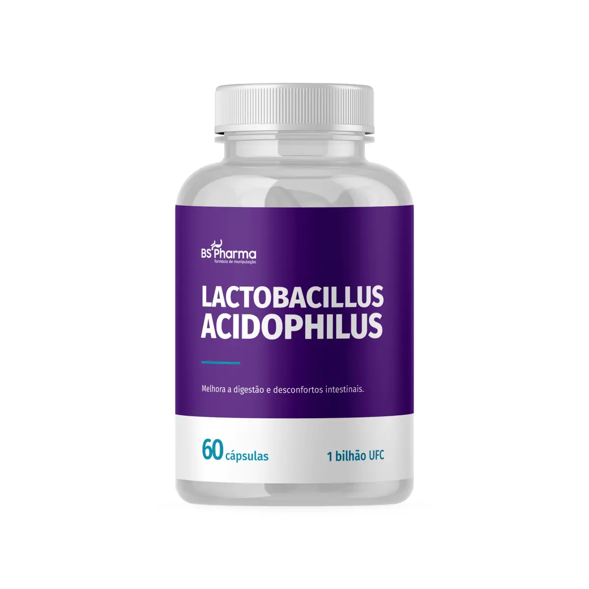 Lactobacillus Acidophilus - 1 bilhão de UFC - 60 Cápsulas