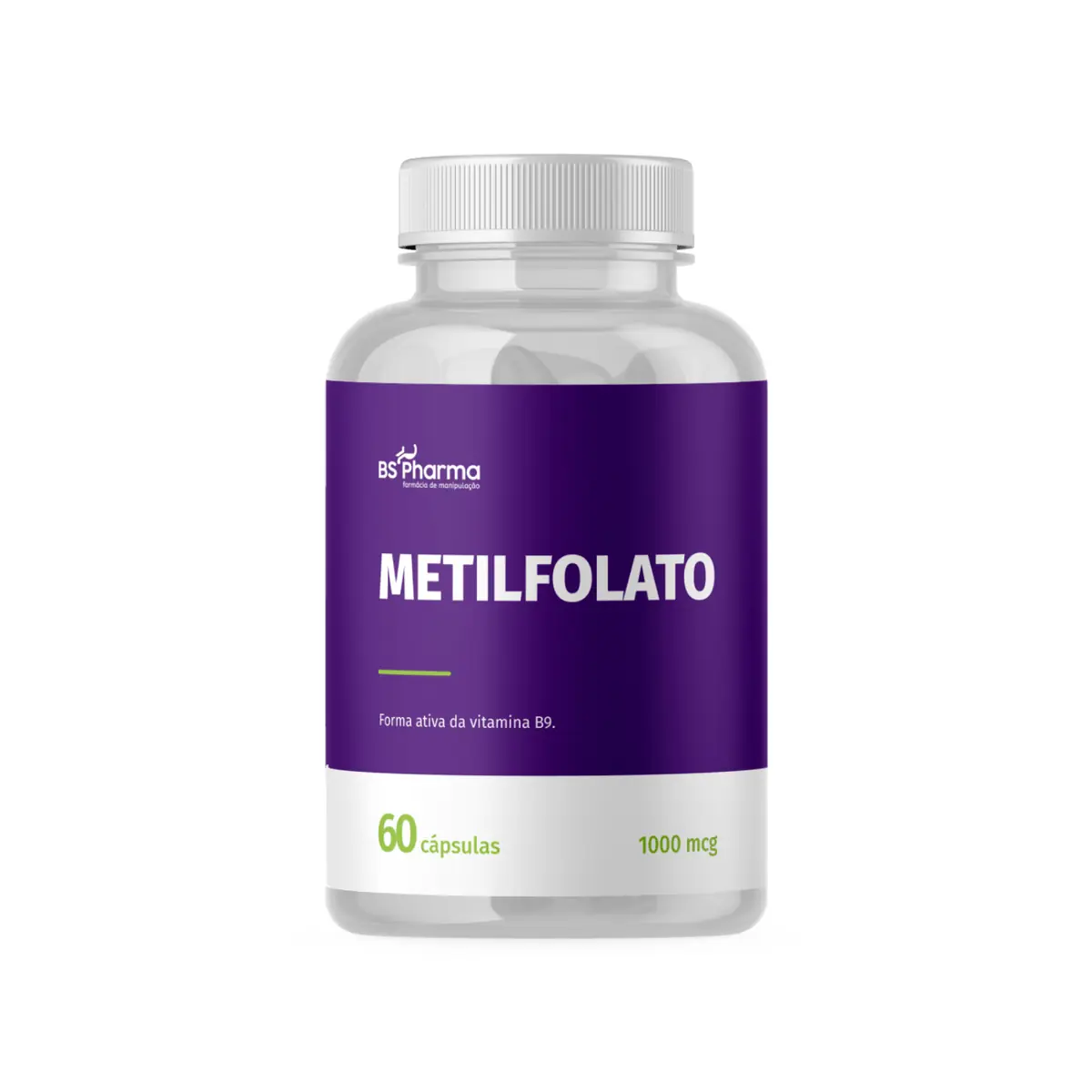 Metilfolato (Vitamina B9) 1000 mcg - 60 Cápsulas