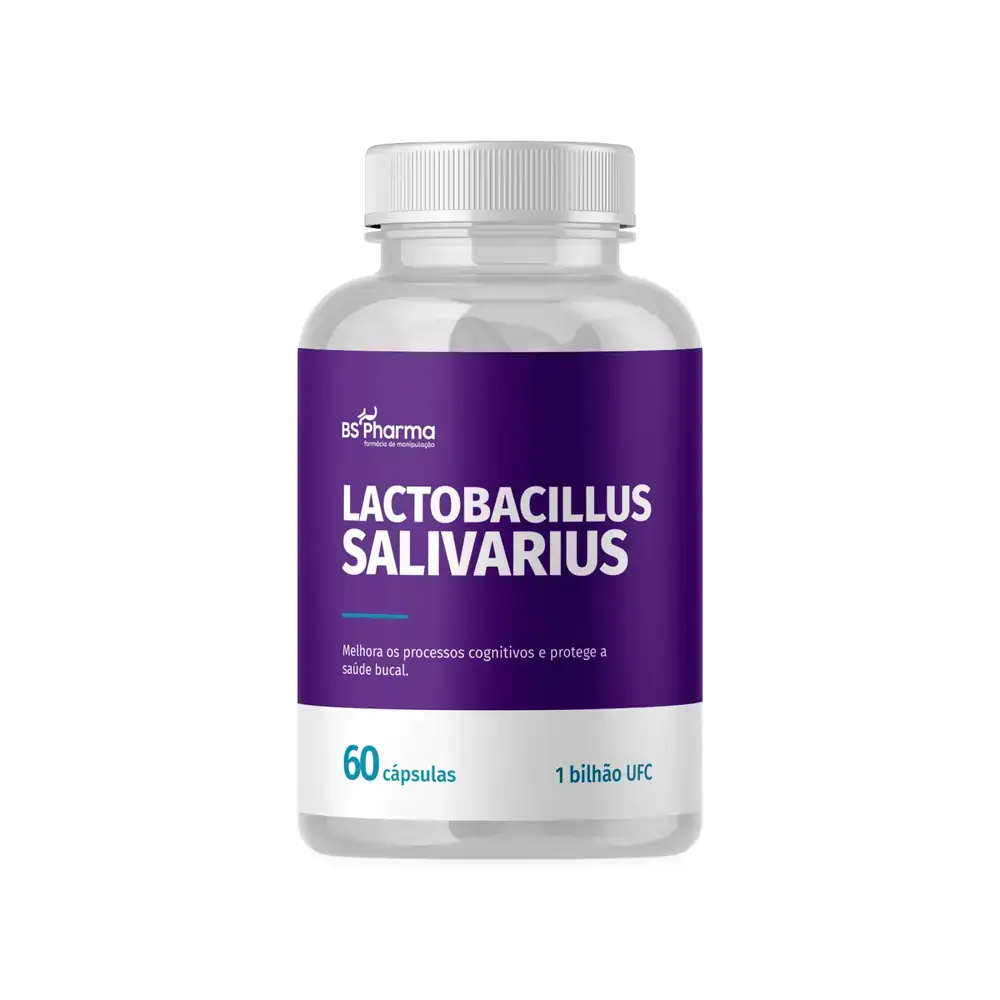 Lactobacillus Salivarius - 1 bilhão UFC - 60 Cápsulas