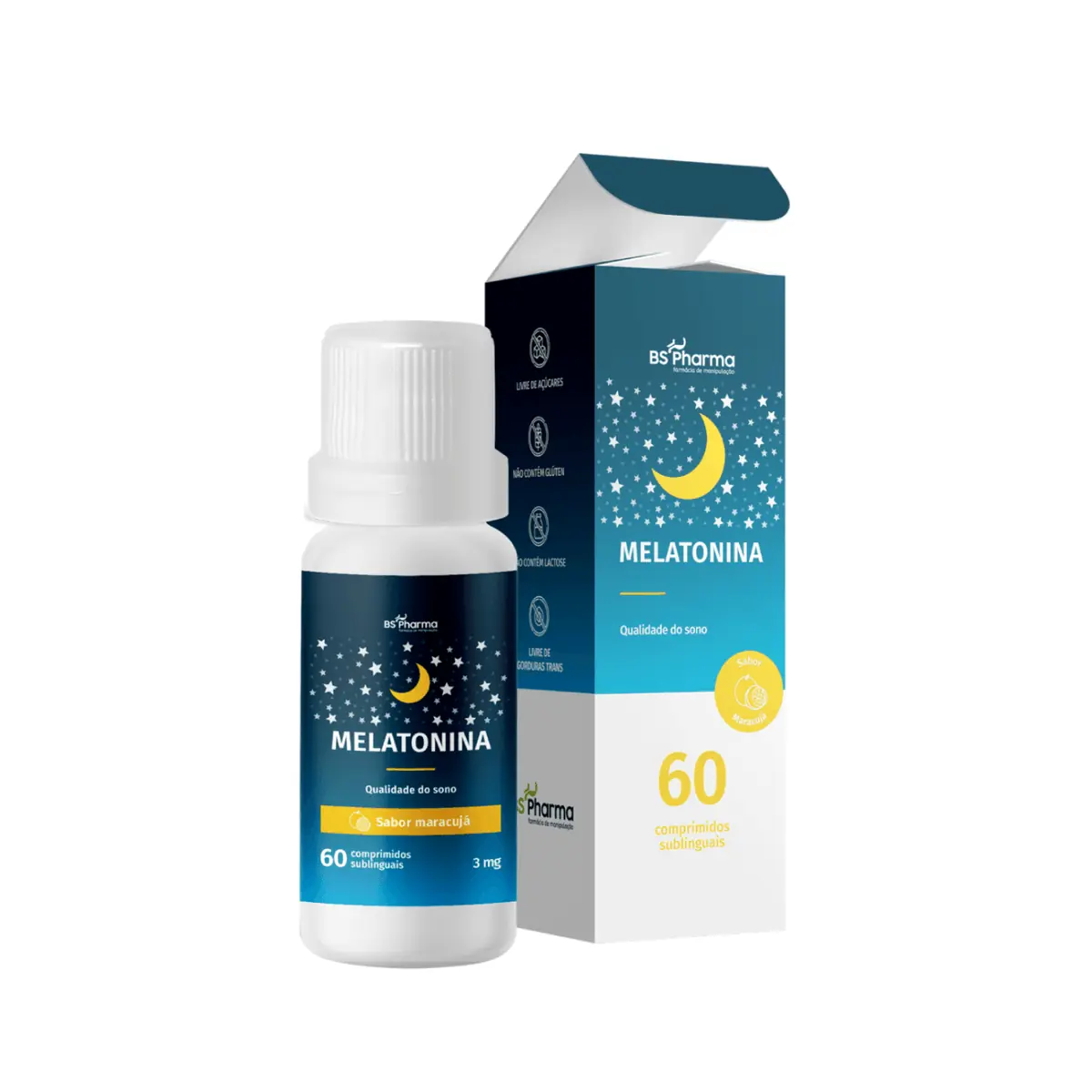Melatonina em comprimido sublingual 3mg - 60 Comprimidos