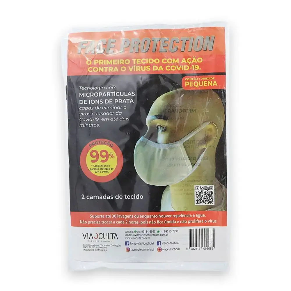 Máscara Ions - Via Martins - Mascara Ions Tam P - Branco