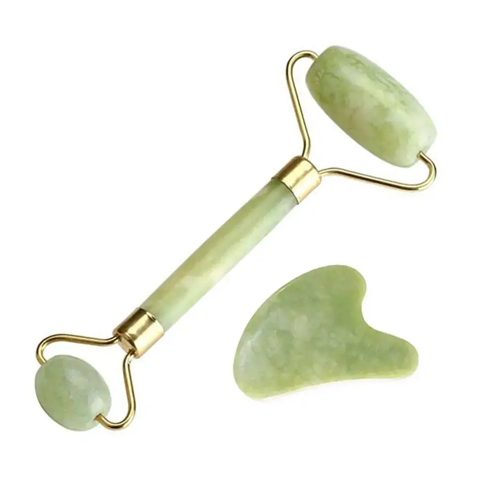 Rolo Massageador de Jade Verde + Guasha Coração - Smart GR
