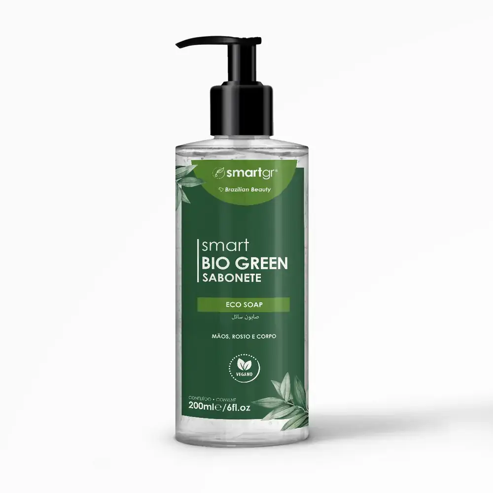 Smart Bio Green Sabonete 200 mL - Smart GR - Smart Bio Sabonete - Sabonete de Limpeza Profunda - 200