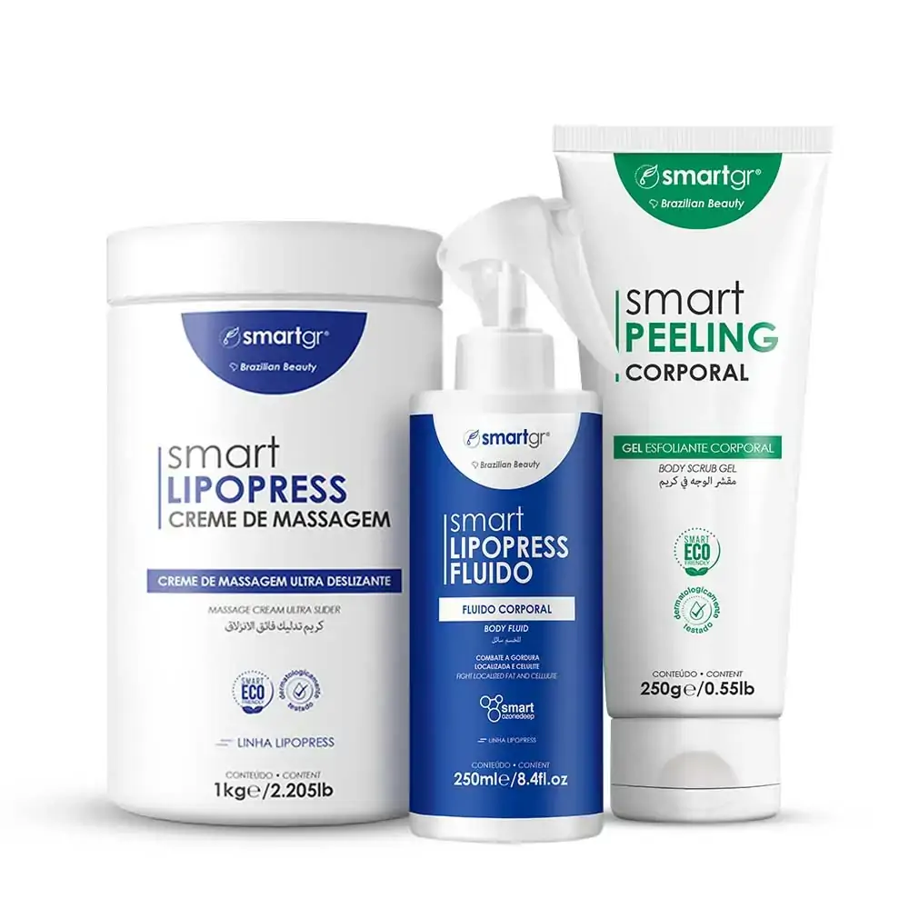 Smart Creme Lipopress + Smart Peeling Corporal + Smart Fluido Lipopress - Smart GR