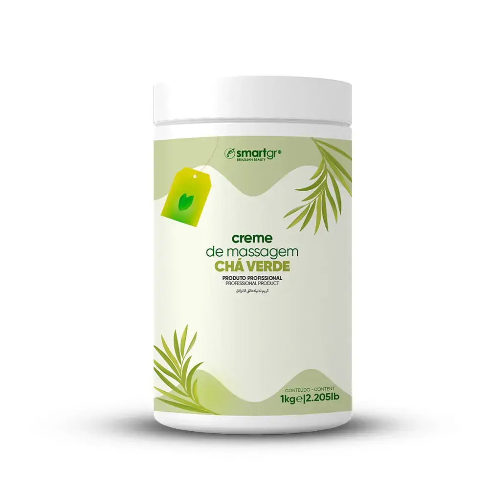 Creme de Massagem Chá verde 1 Kg Smart GR - Creme de Massagem Chá verde 1 Kg Smart GR