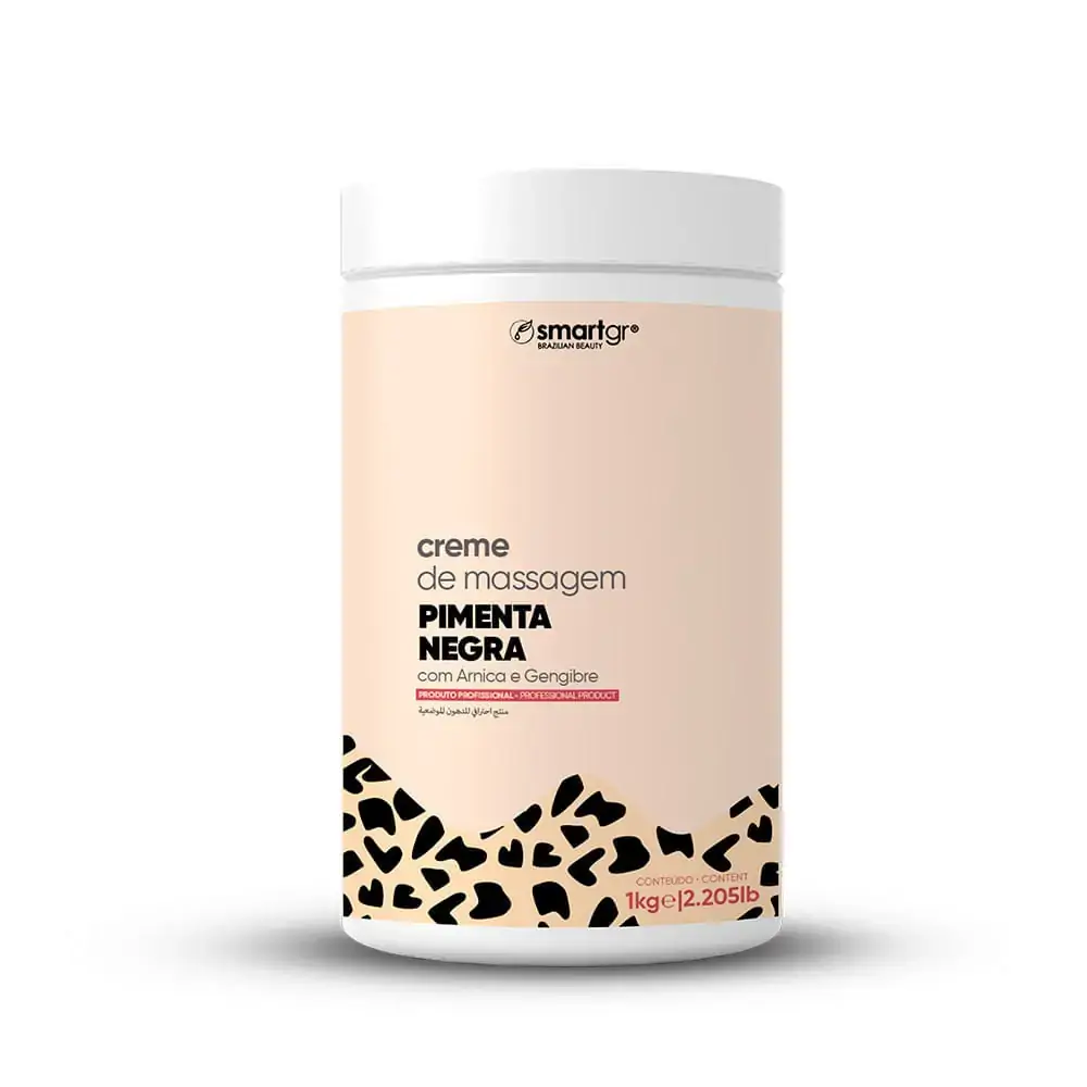 Creme de Massagem Pimenta Negra 1Kg Smart Gr