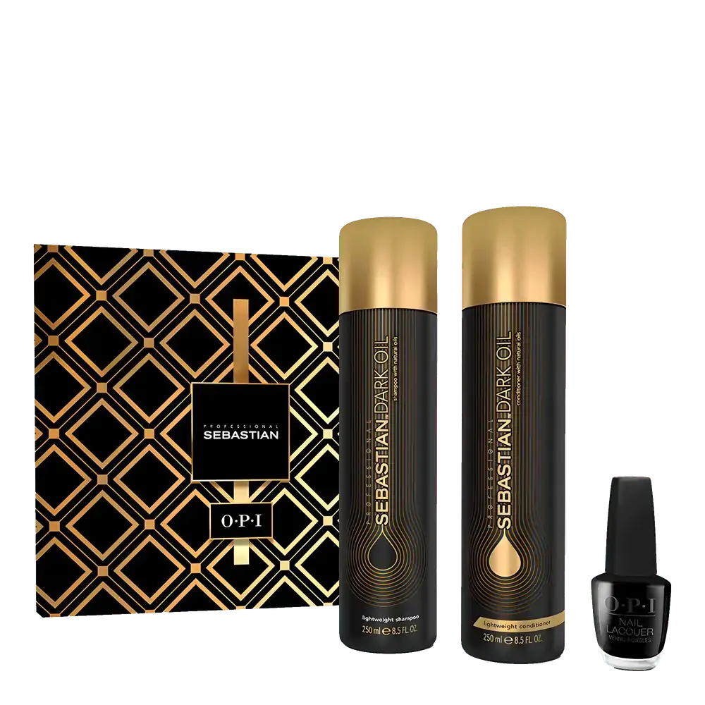 Sebastian Professional Kit Dark Oil Shampoo 250ml + Condicionador 250ml + Esmalte OPI Black 15ml