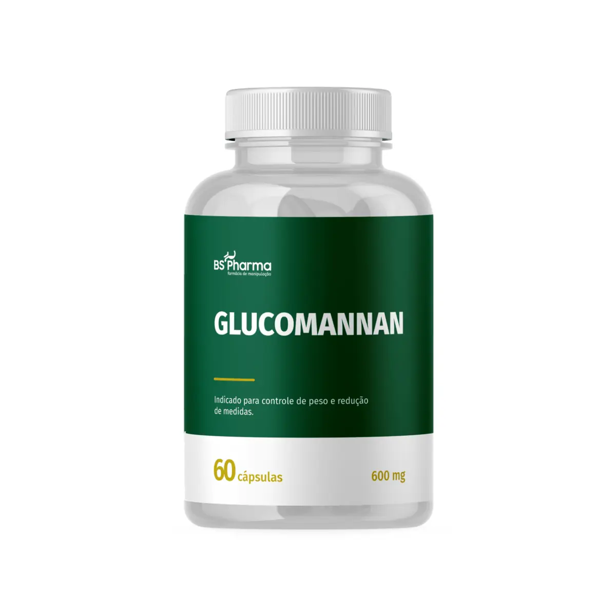 Glucomannan 600 mg - 60 Cápsulas