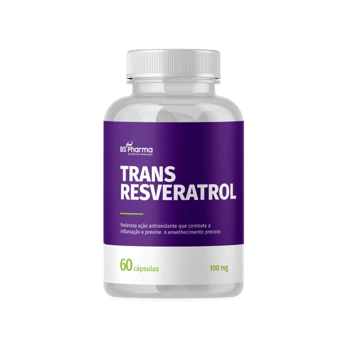 Resveratrol (Trans-resveratrol) - 100 mg - 60 Cápsulas