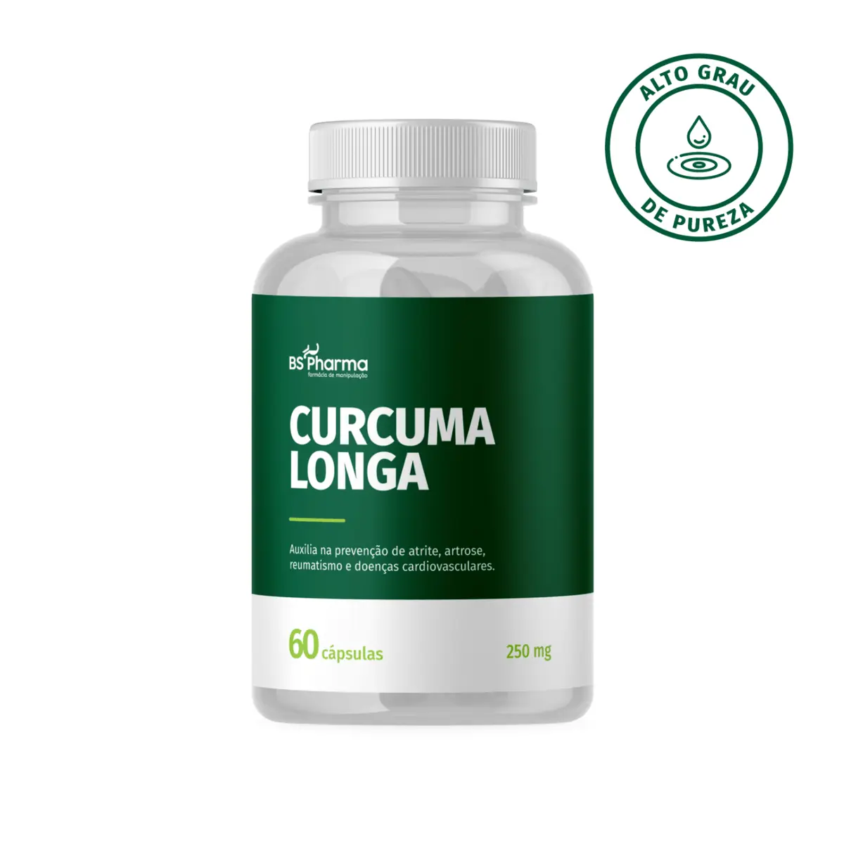 Curcuma Longa - 250 mg - 60 Cápsulas
