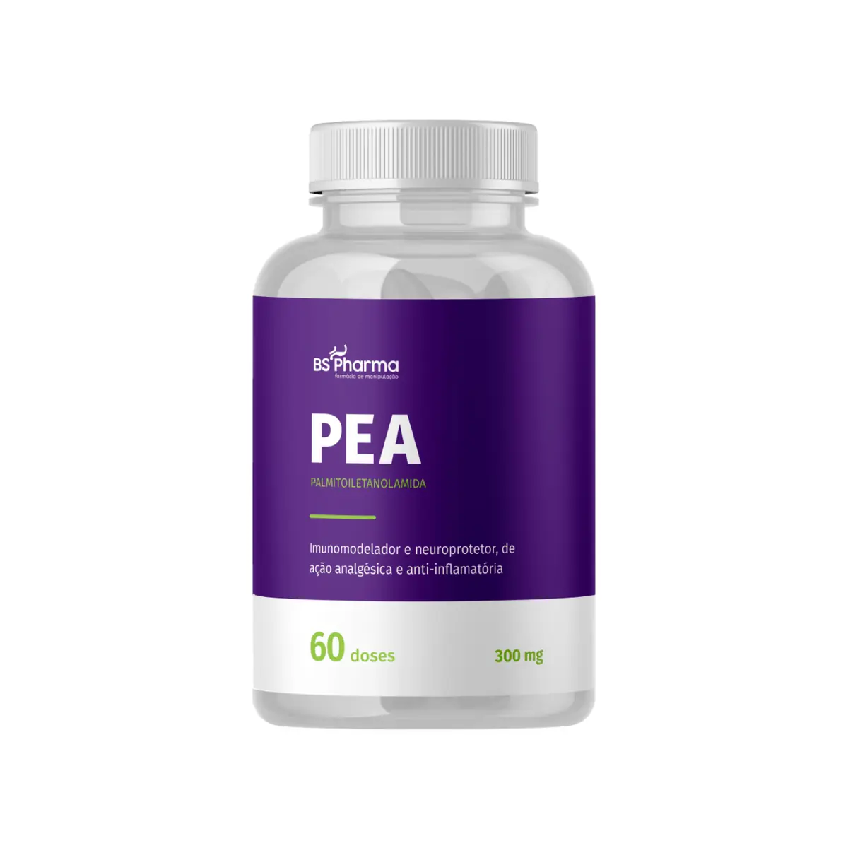 PEA (Palmitoiletanolamida) 300 mg - 120 Cápsulas/60 doses