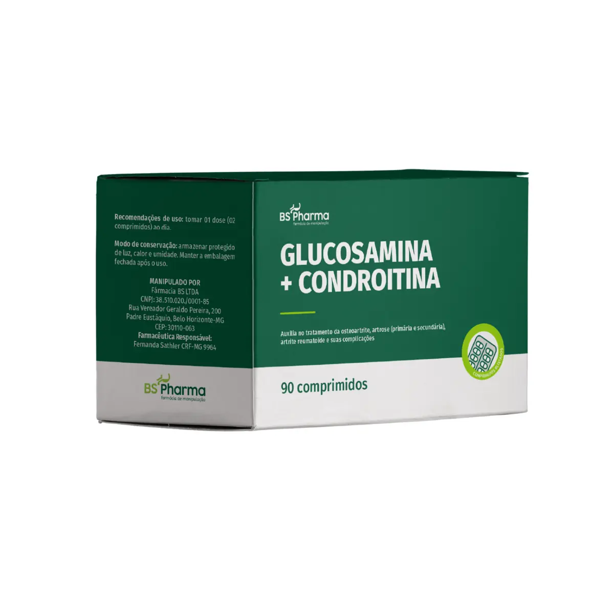 Glucosamina e Condroitina - 90 comprimidos