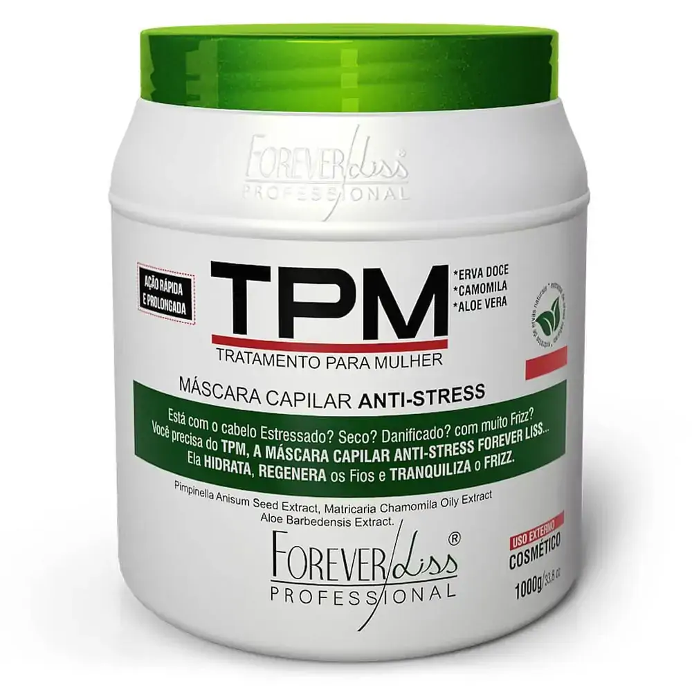Máscara TPM Anti Stress Forever Liss 1kg