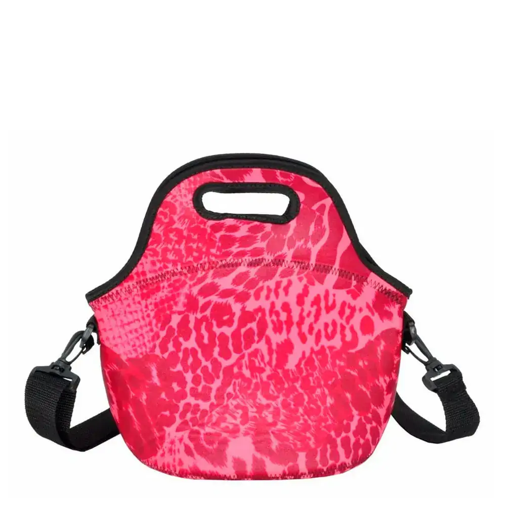 Lancheira Bolsa Térmica Neoprene com Alça para Ombro - Onça Vermelha