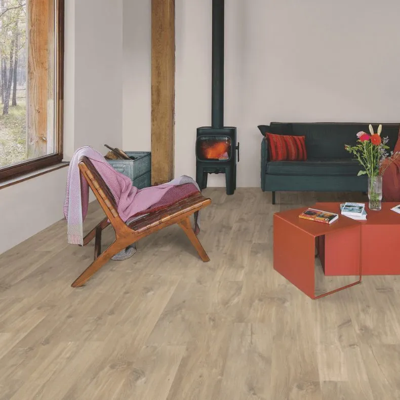 Piso Laminado Quick Step Smart Carvalho Natural Midnight Qssm1487 Cx 2,51m²