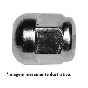Porca de Roda Cromada Cega Baixa - PRADO PAR PR137FPC