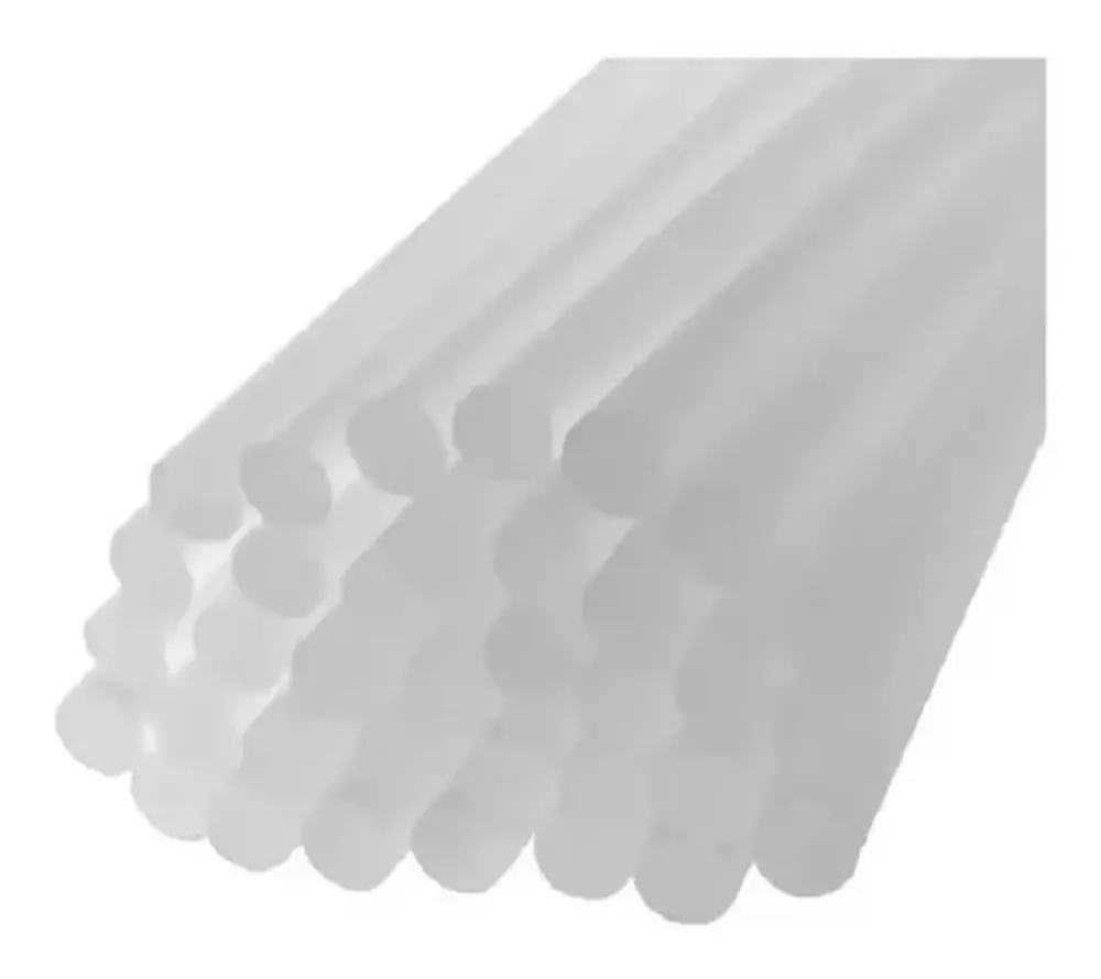 Refil Cola Quente Bastão Grosso 11mm Pacote 01kg Transparente 35un