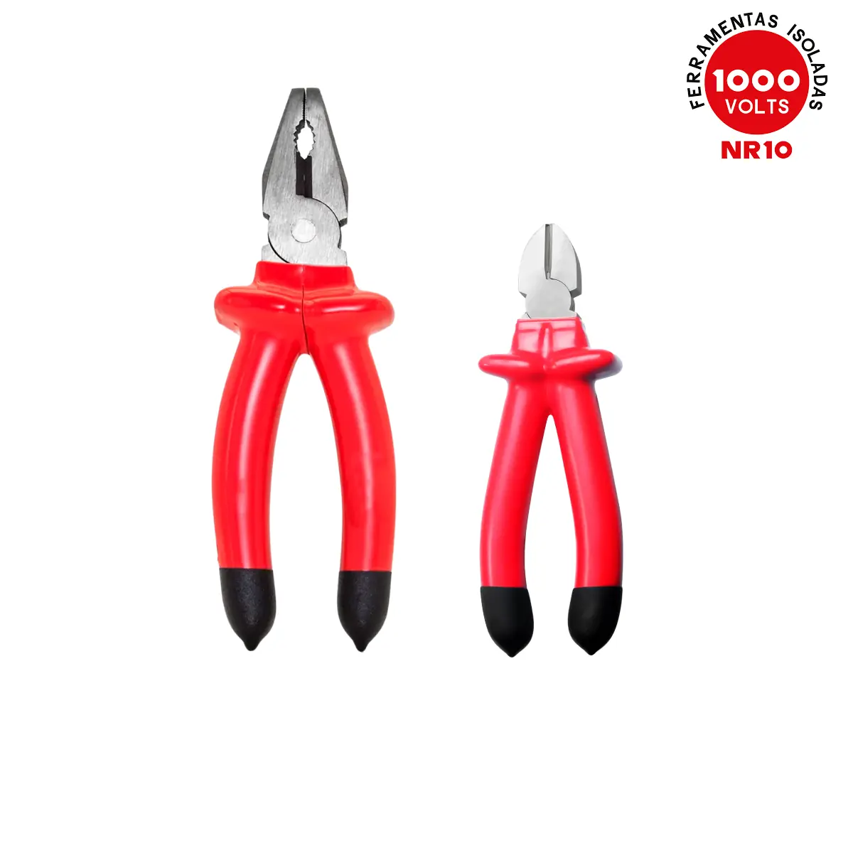 Kit Alicate Universal 8" E Corte Diagonal 6" Isolado 1000v