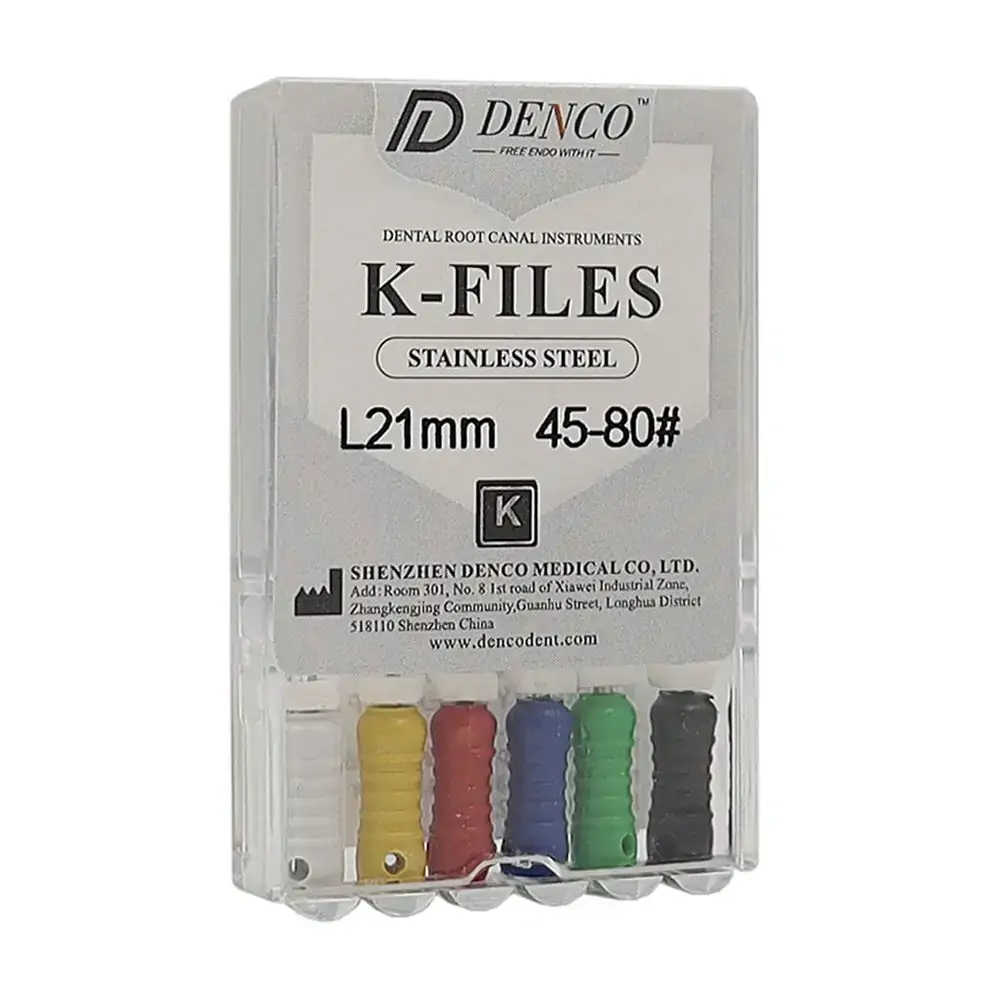 Lima K-Files 2ª Série 21mm - Denco - Lima K-Files 2ª Série 21mm n°45/80 - Denco