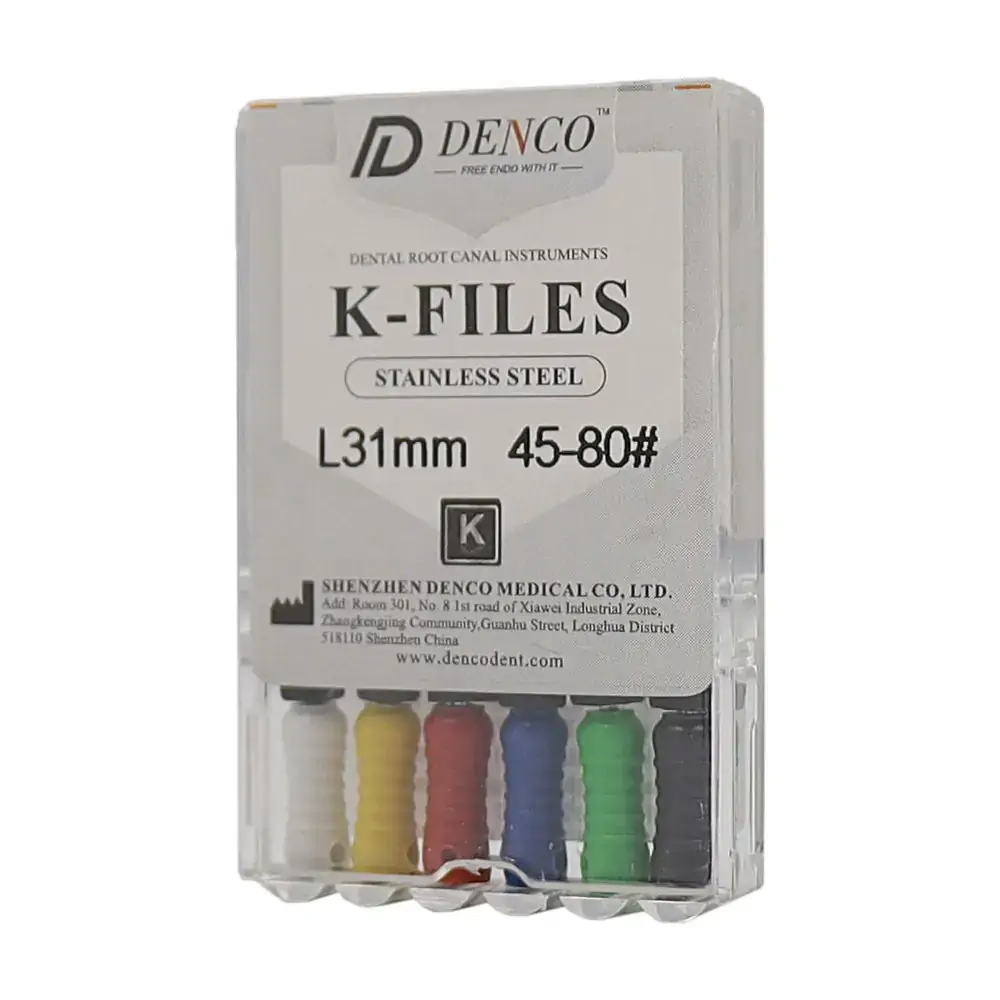 Lima K-Files 2ª Série 31mm - Denco - Lima K-Files 2ª Série 31mm n°45/80 - Denco