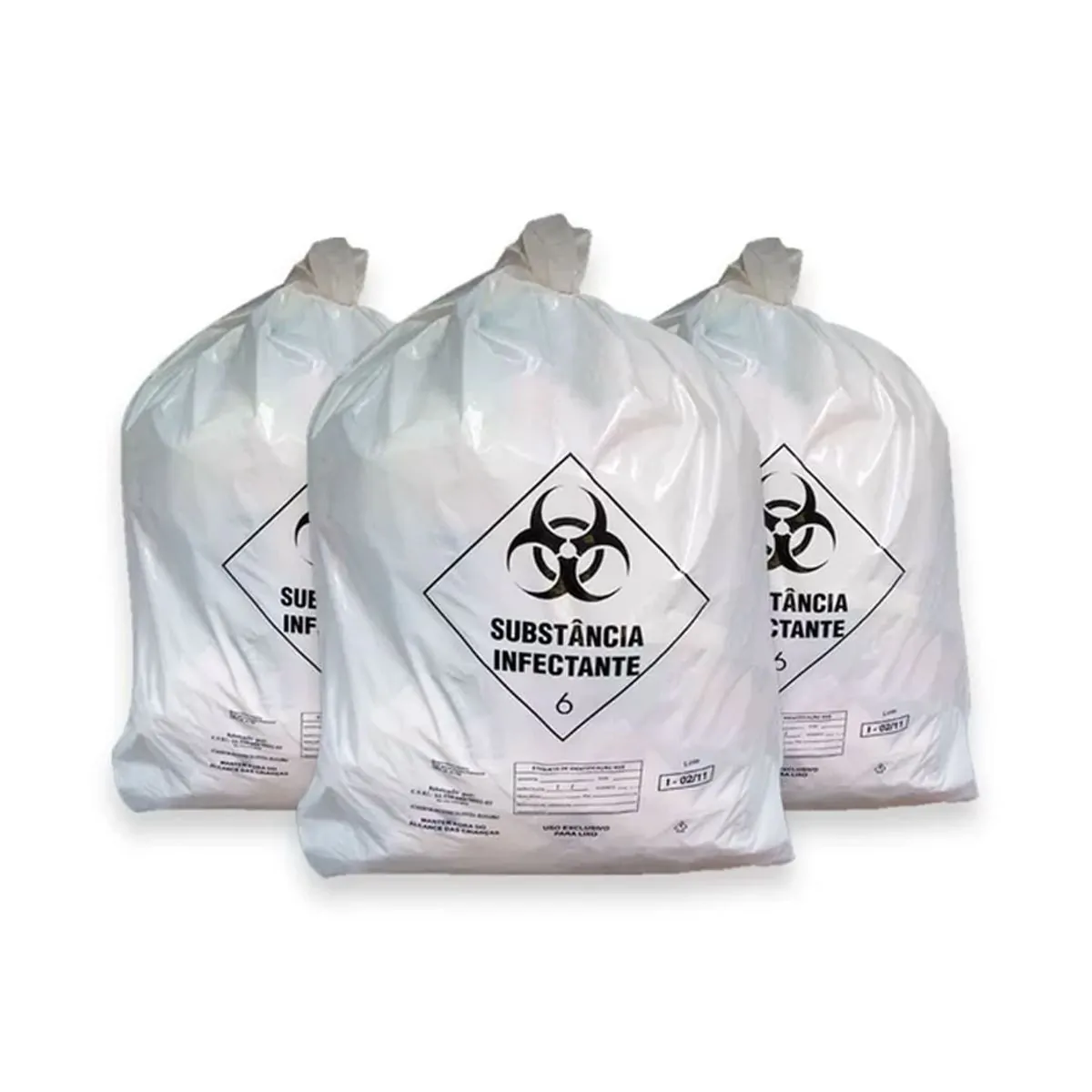 Saco para Lixo Infectante Branco 50L com 100 - AFP