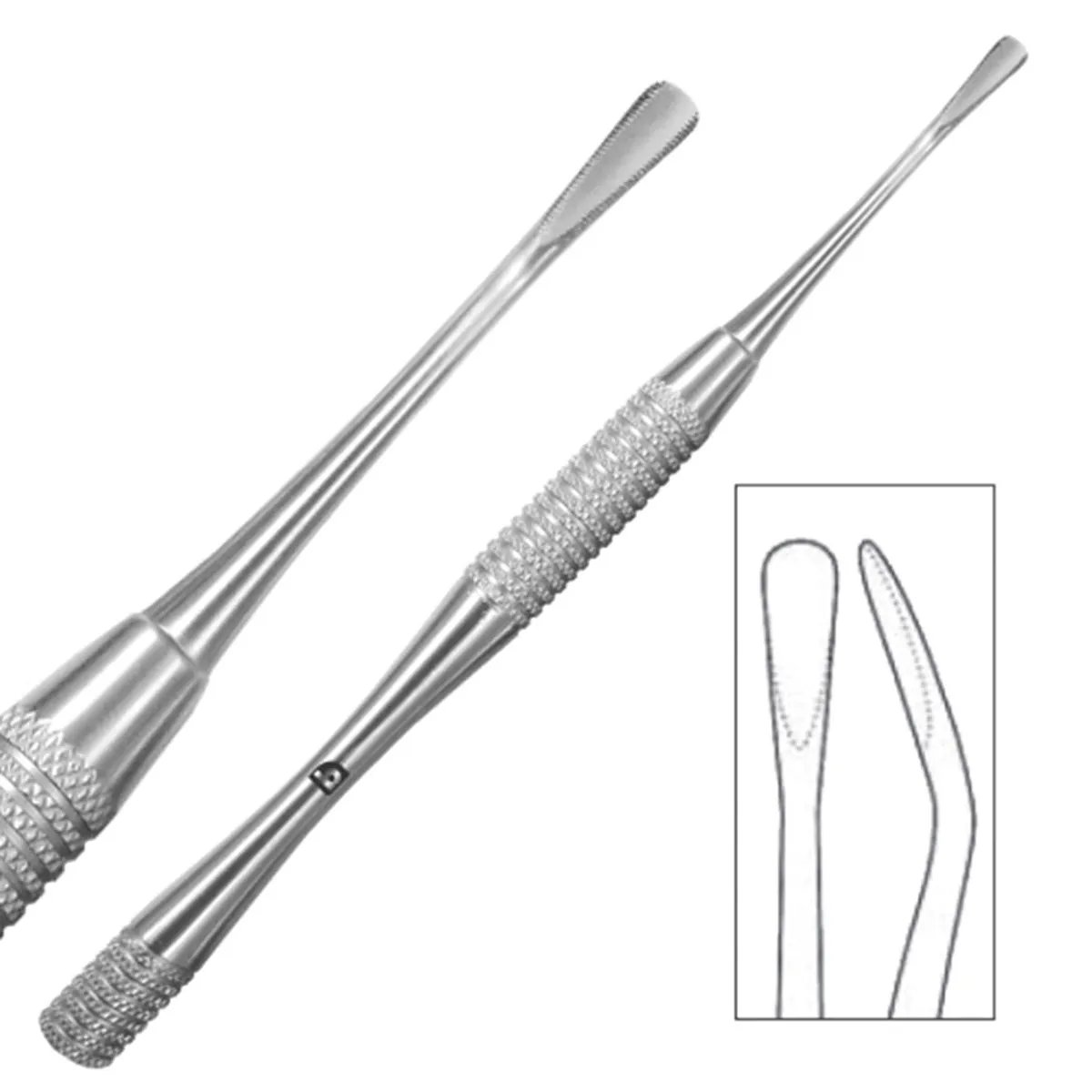 Elevador Vectis Curvo Distal - Quinelato - Elevador Vectis Curvo Distal 4,5mm - Quinelato