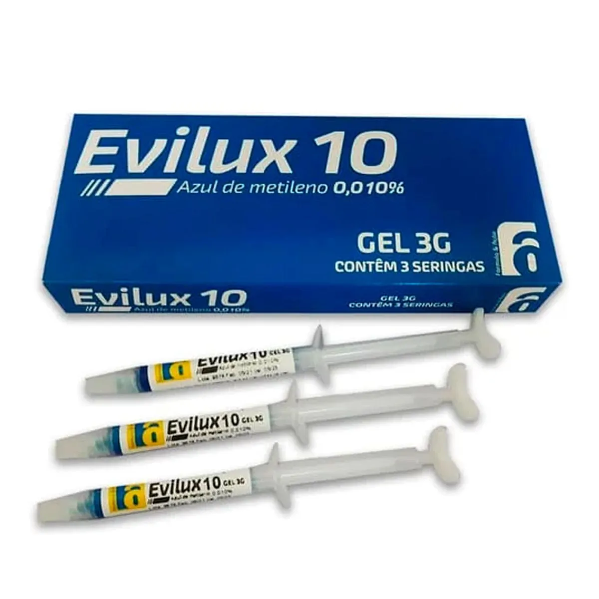 Azul De Metileno Evilux 10 3x3g - Fórmula e Ação