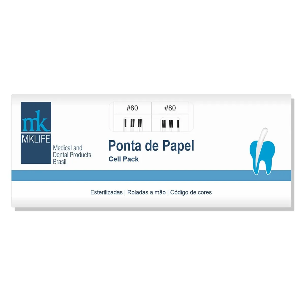 Ponta de Papel Absorvente Cellpack - MK Life - Ponta de Papel Absorvente Cellpack N° 45-80 - MK Life