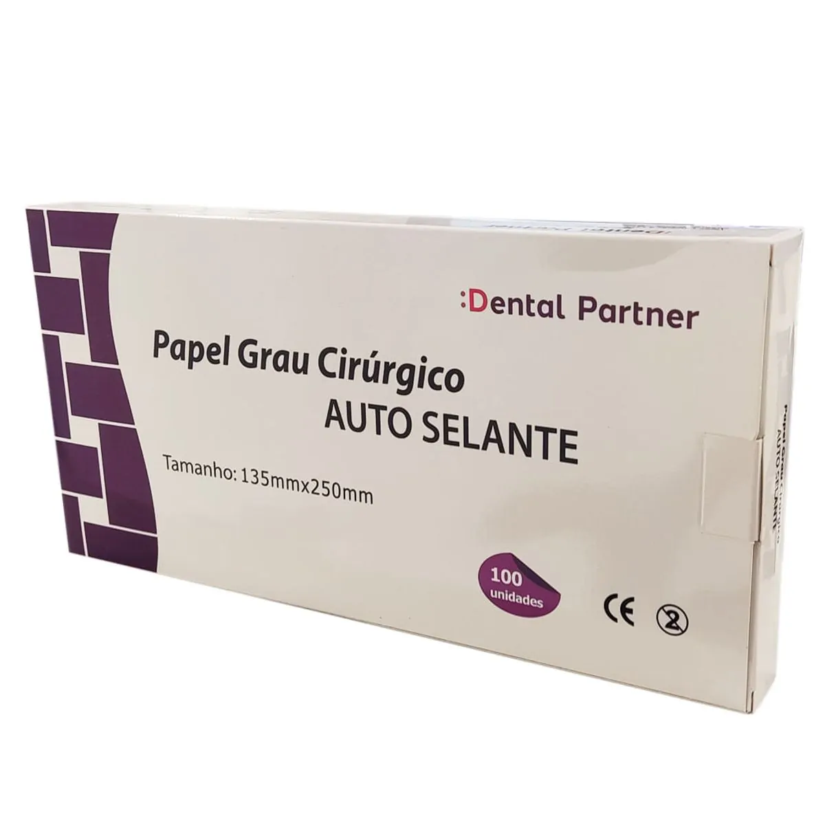 Envelope Auto Selante - Dental Partner - Envelope Auto Selante 135mmx250mm com 100 - Dental Partner