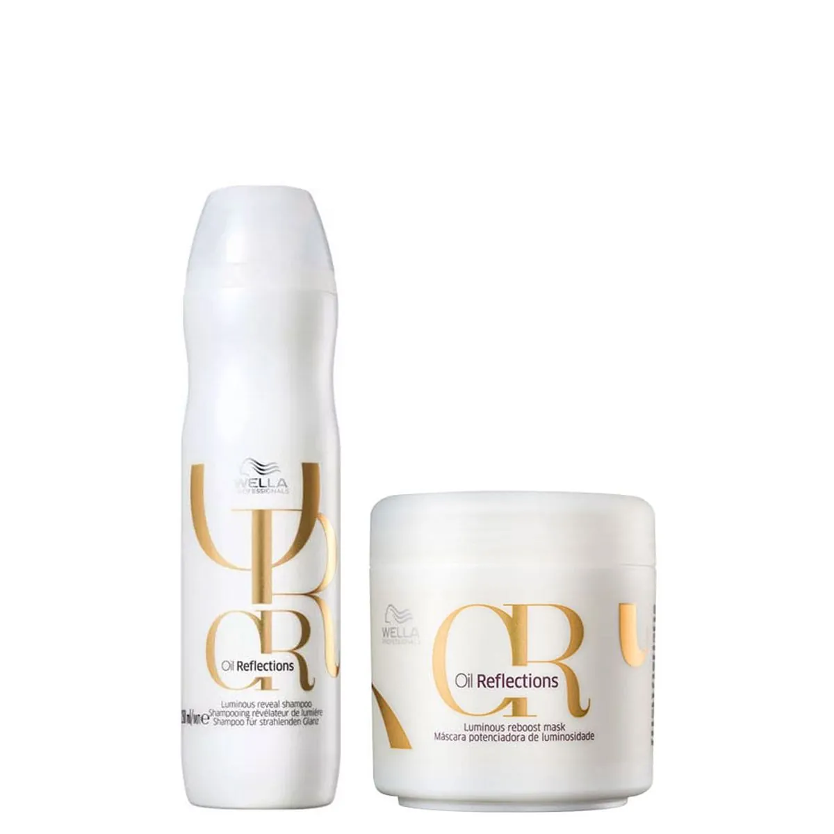 Kit Wella Oil Reflections - Shampoo 250 ml + Máscara 150 ml - Kit Wella Oil Reflections - Shampoo 2