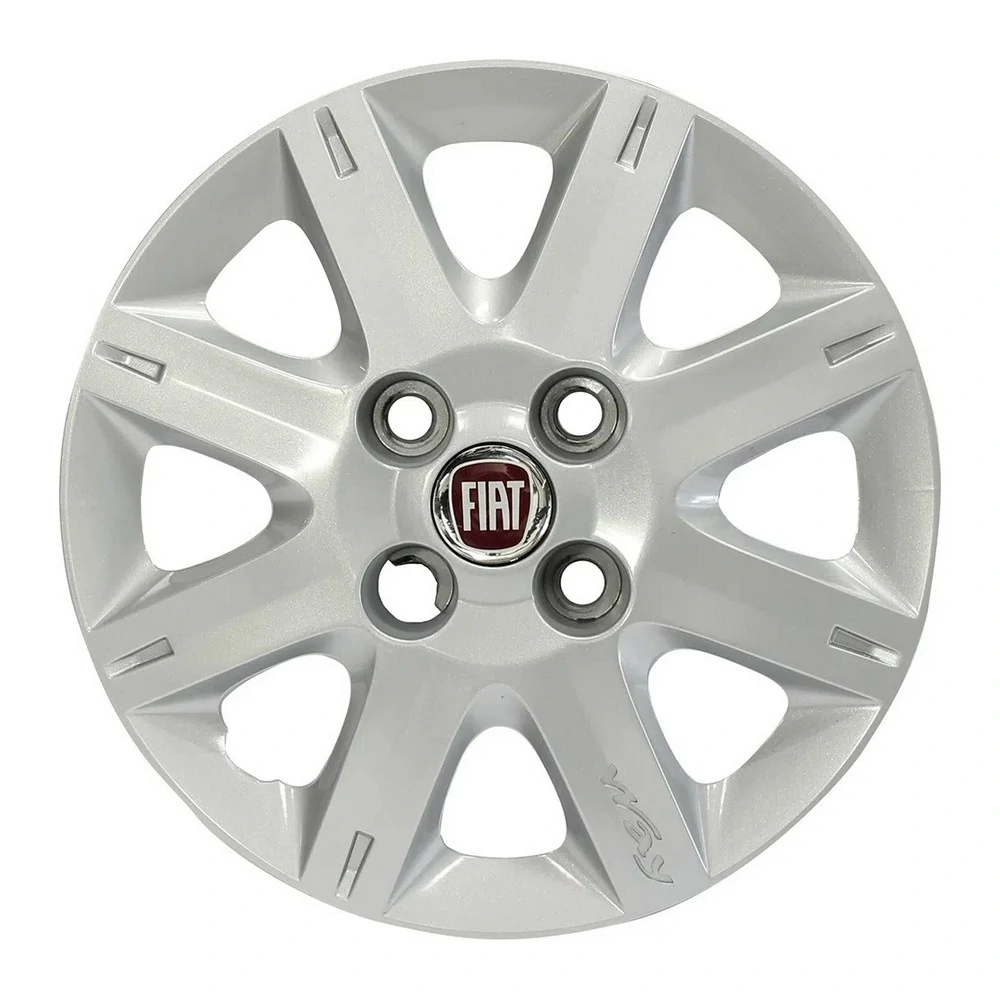Calota Aro 13 Pol. Prata Fixação por Parafuso - FIAT 100176428