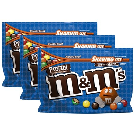 3 Pack M M’s Pretzel Chocolate Candies, 8 Oz