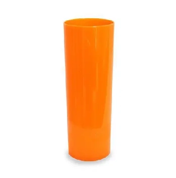 Copo Long Drink Laranja Neon 360ml