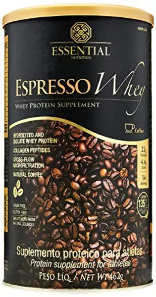 Espresso Whey Lata 462g Sabor Cafe Essential Nutrition