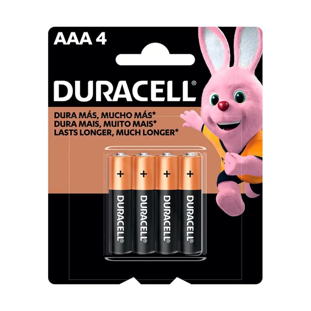 Pilha Duracell Palito C/4