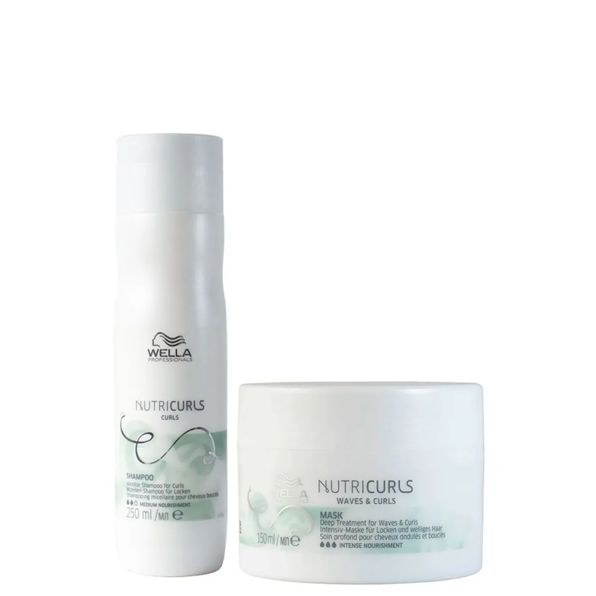 Kit Wella Professionals Nutricurls - Shampoo 250 ml + Máscara 150 ml