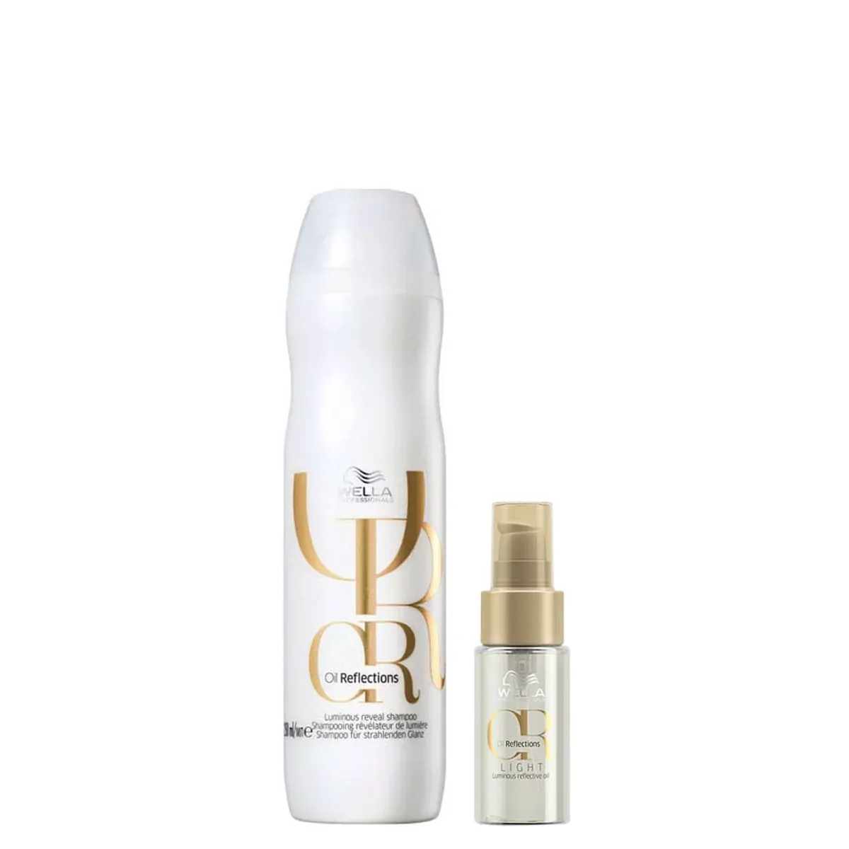 Kit Wella Oil Reflections - Shampoo 250 ml + Óleo Light 30 ml