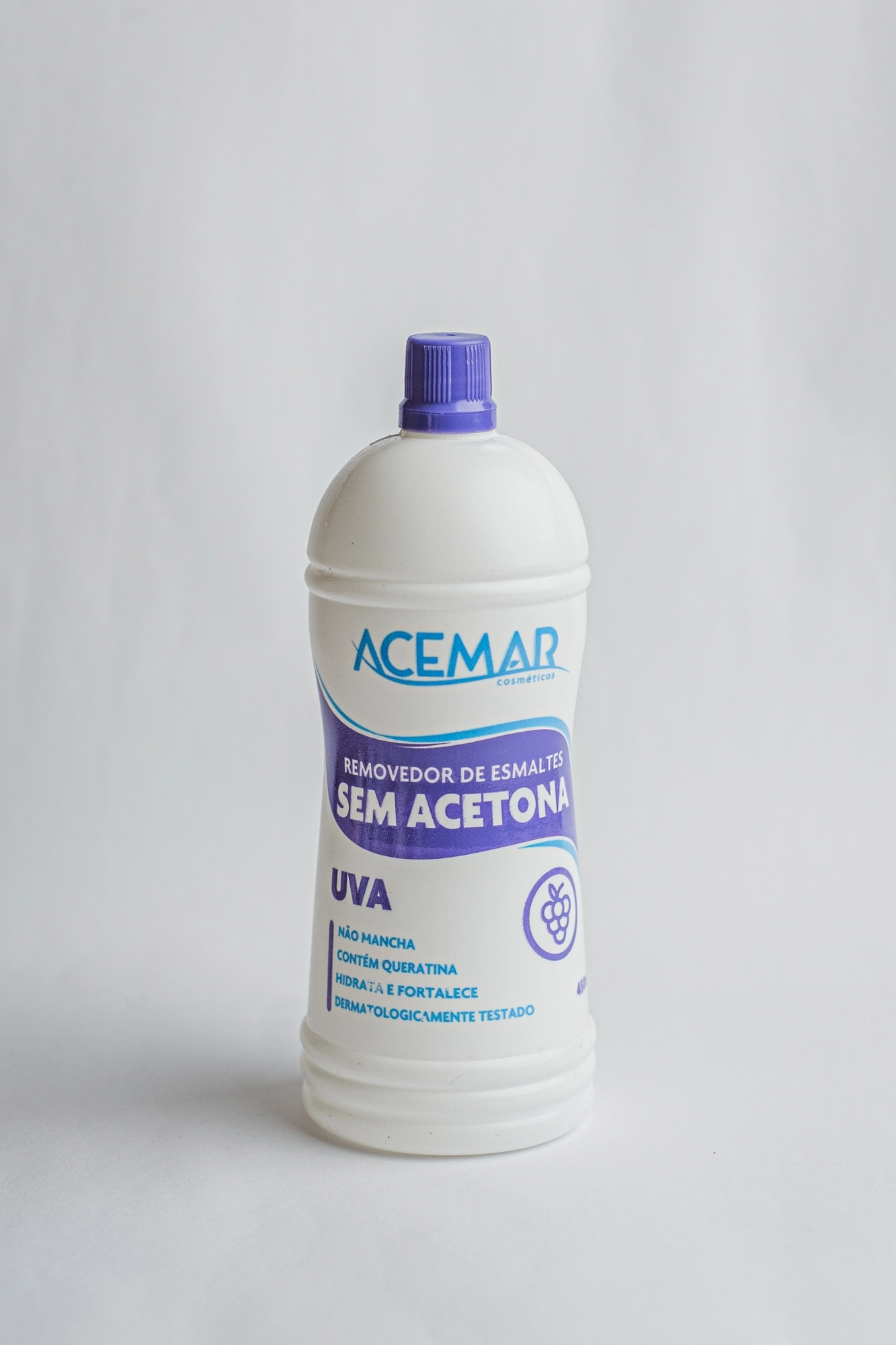Removedor De Esmalte Acemar S/acetona Uva 450ml